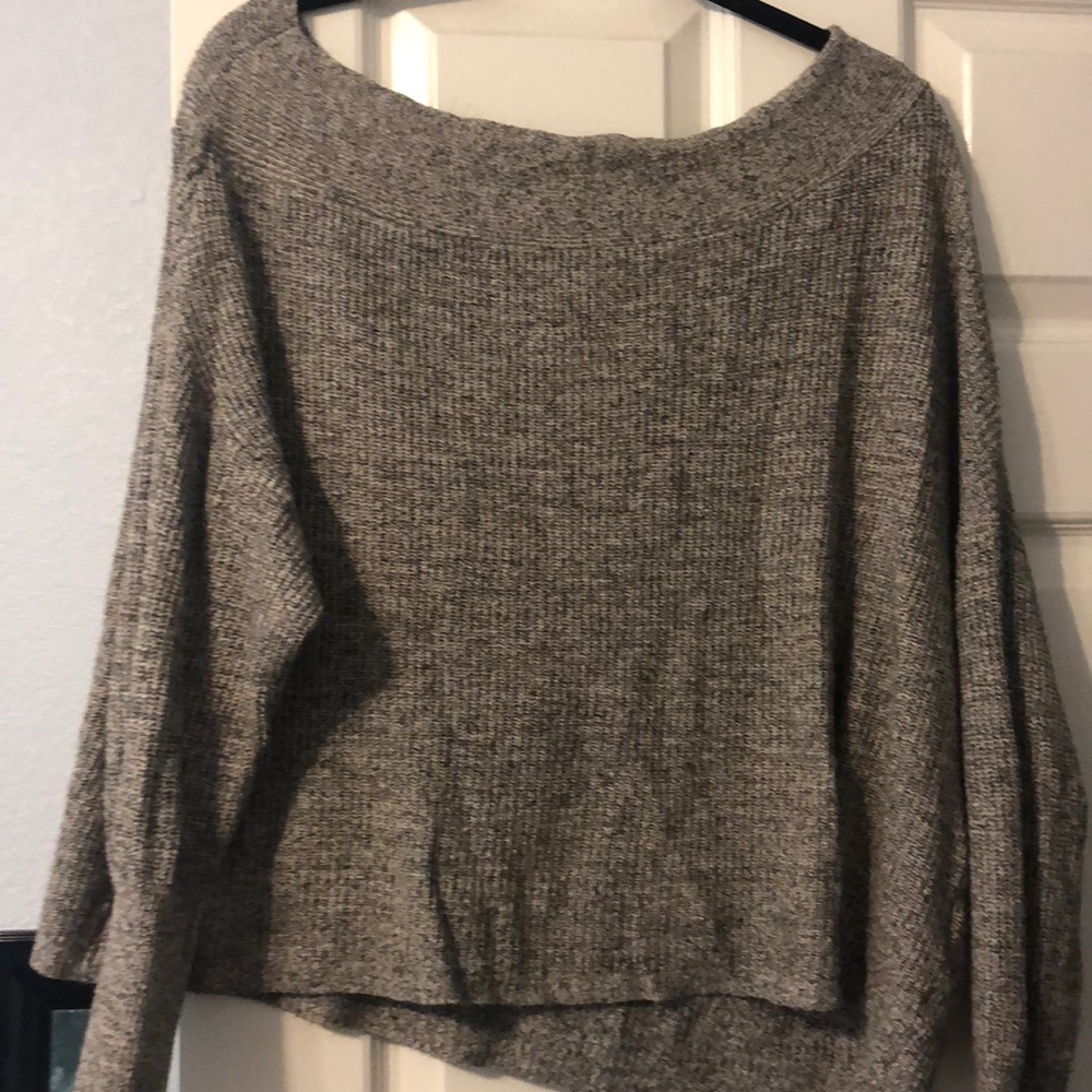 Free People Heather Gray Sweater
